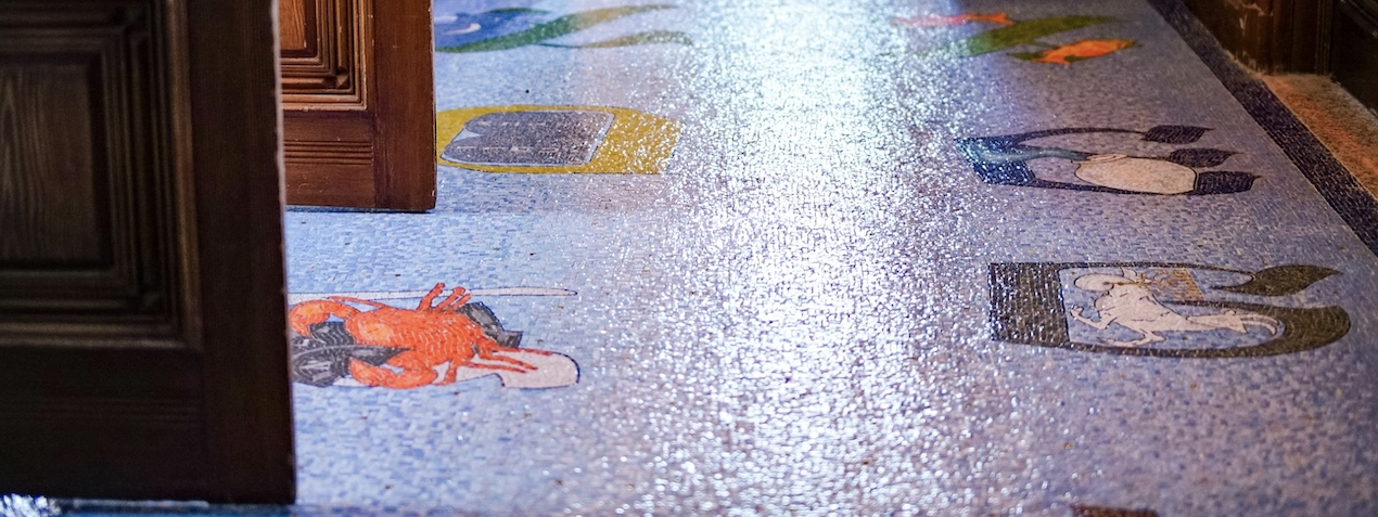 Jewish Zodiac Mosaic Floor by Mark Podwal