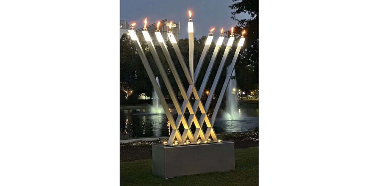 The Public Art Menorah by Yitzchok Moully