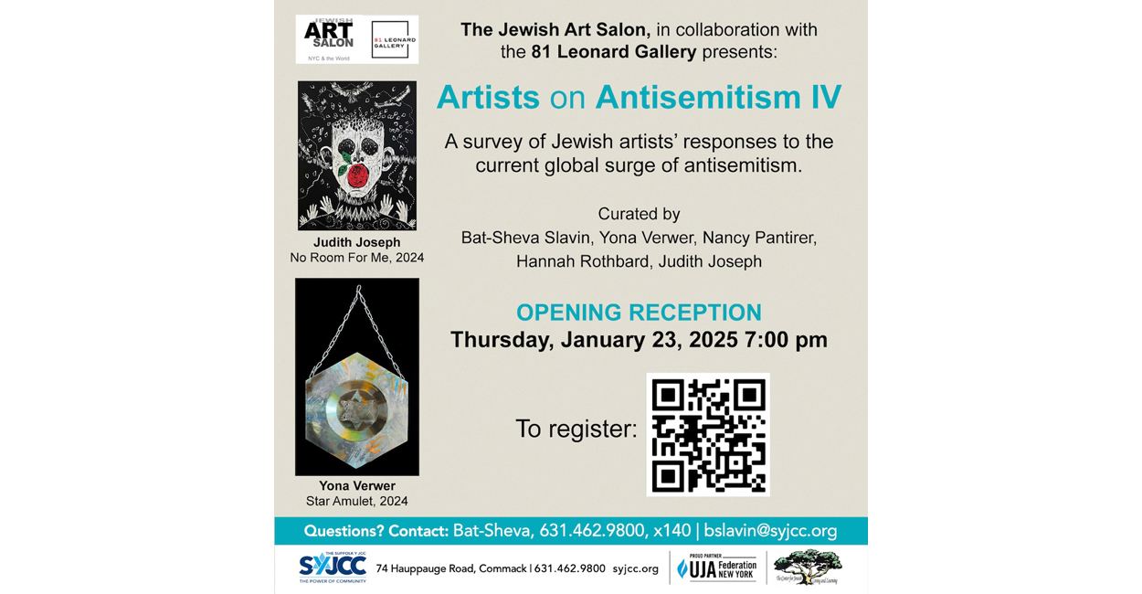 Artists on Antisemitism IV Exhibition at the Suffolk Y JCC