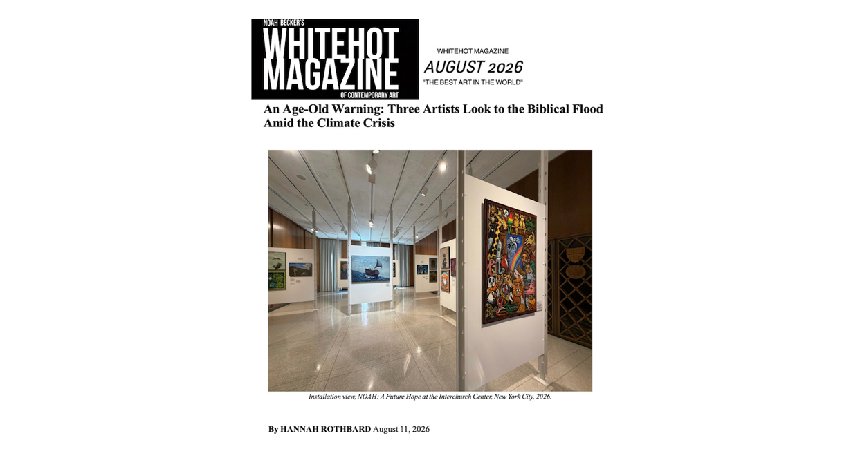 The Jewish Art Salon collaborated with Caravan Arts on the New York City exhibition of Noah: A Future Hope